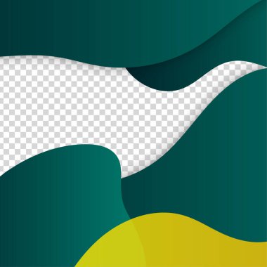 Pastel bloob transparant yeşil renkli satış sonrası tasarım şablonu arka planı