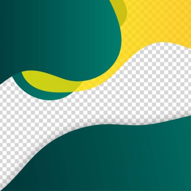 Pastel bloob transparant yeşil renkli satış sonrası tasarım şablonu arka planı