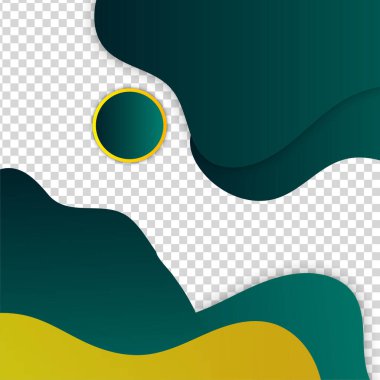 Pastel bloob transparant yeşil renkli satış sonrası tasarım şablonu arka planı