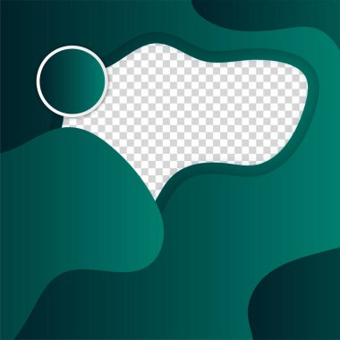 Gradyan bloob transparant yeşil renkli satış sonrası tasarım şablonu arka planı