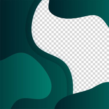 Gradyan bloob transparant yeşil renkli satış sonrası tasarım şablonu arka planı