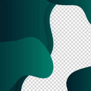Gradyan bloob transparant yeşil renkli satış sonrası tasarım şablonu arka planı