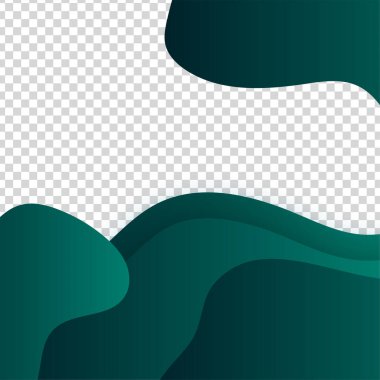 Gradyan bloob transparant yeşil renkli satış sonrası tasarım şablonu arka planı