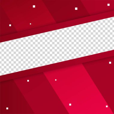 transparant çerçeve kırmızı renkli satış sonrası tasarım şablonu arka planı