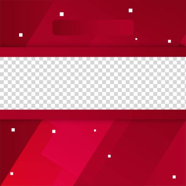 transparant çerçeve kırmızı renkli satış sonrası tasarım şablonu arka planı