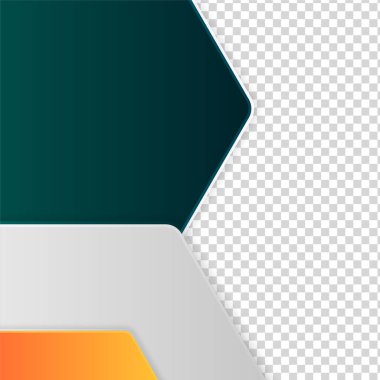 Altıgen yeşil renkli satış sonrası tasarım şablonu arka planı