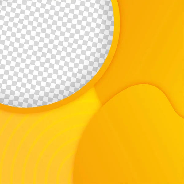 휘황찬란 노란색 포스트 디자인 템플릿 — 스톡 벡터