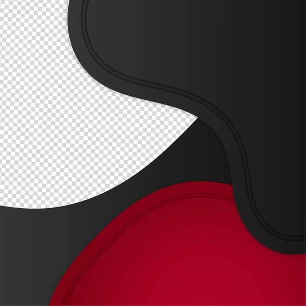 Gradiente Onda Negro Rojo Colorido Venta Post Diseño Plantilla Fondo — Vector de stock