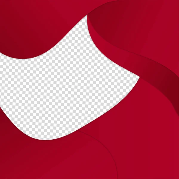 Bloob Memphis Transparent Rouge Coloré Vente Post Design Gabarit Fond — Image vectorielle