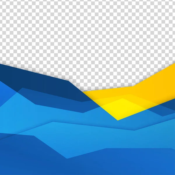 Gradyan Şekli Mavi Sarı Renkli Satış Sonrası Tasarım Şablonu Arka — Stok Vektör