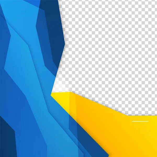 Forma Gradiente Azul Amarillo Venta Colorido Post Diseño Plantilla Fondo — Vector de stock