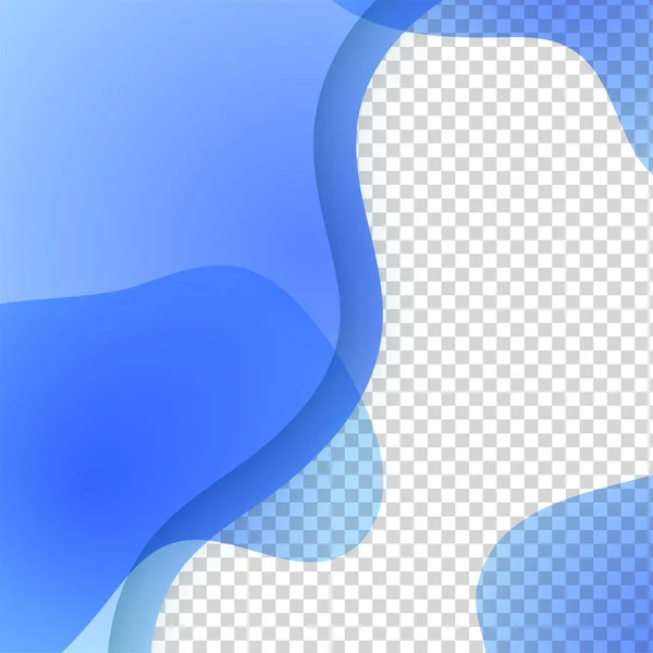 Transparant Bloob Blue Colorful Sale Post Design Template Background — стоковый вектор