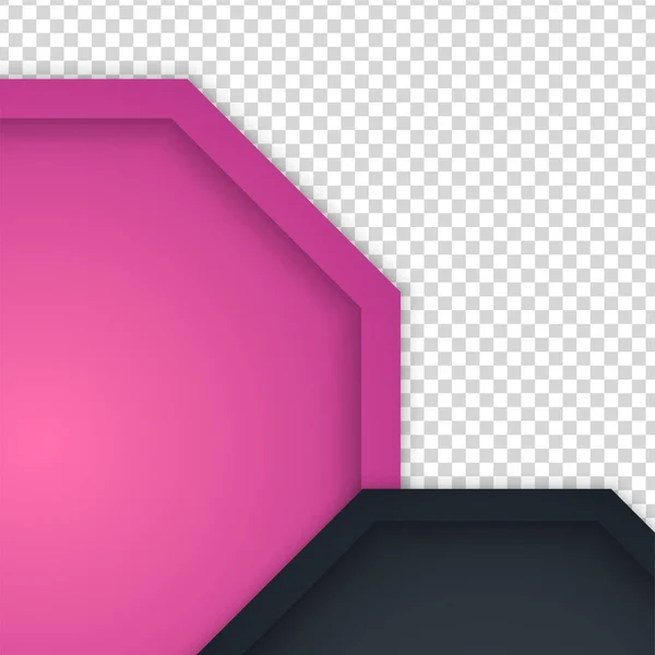 Gradient Hexagonal Black Pink Colorful Sale Post Design Template Background — Stock Vector
