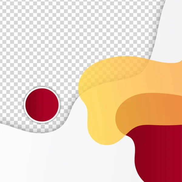 Temiz Blup Transparant Kırmızı Turuncu Renkli Satış Post Tasarım Şablonu — Stok Vektör