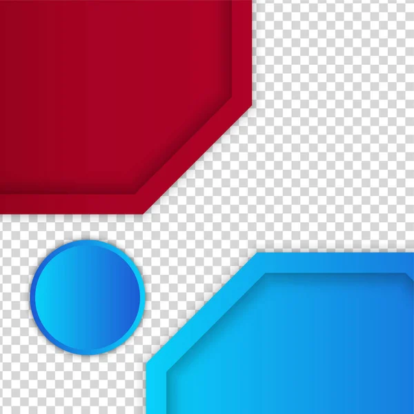 Gradient Sechseckig Blau Rot Bunt Verkauf Post Design Vorlage Hintergrund — Stockvektor