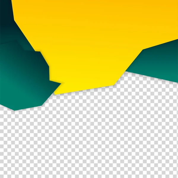 Gradient Forme Transparent Vert Jaune Coloré Vente Post Modèle Conception — Image vectorielle