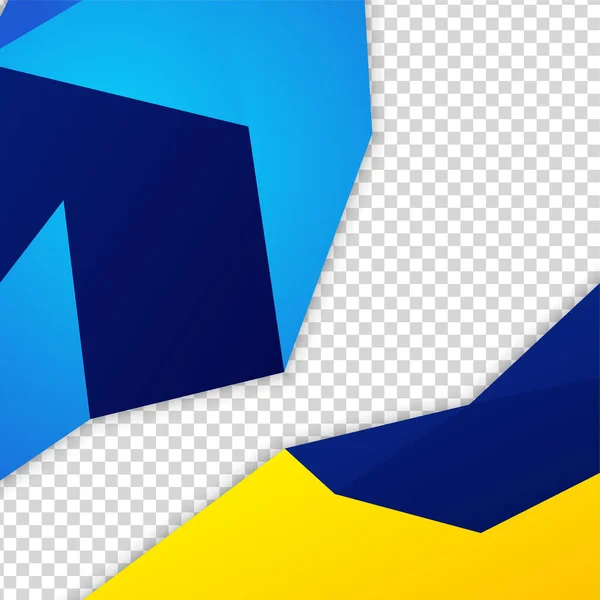 Gradient Forme Transparent Bleu Jaune Coloré Vente Post Modèle Conception — Image vectorielle
