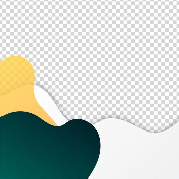 Transparent Sang Transparent Vert Orange Coloré Vente Post Conception Modèle — Image vectorielle