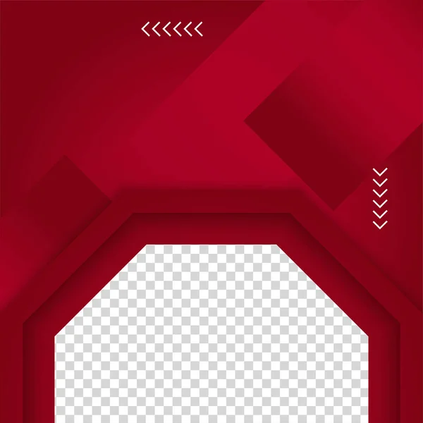 Транспарант Шестиугольной Красной Красочной Продажи После Дизайн Шаблон Фона — стоковый вектор