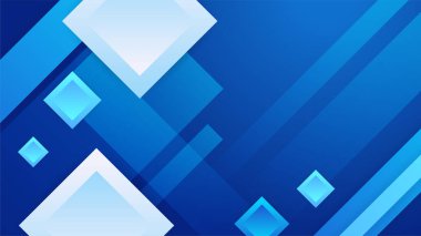 Geometrik Mavi Renkli Soyut Tasarım Arkaplanı