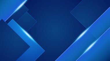 Geometrik Mavi Renkli Soyut Tasarım Arkaplanı