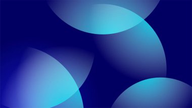Üstüste binen Geometrik Mavi Soyut Tasarım Arkaplanı