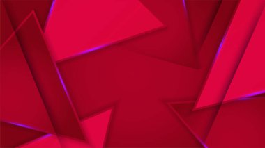 Modern Teknoloji Kırmızı Renkli Soyut Tasarım Arkaplanı