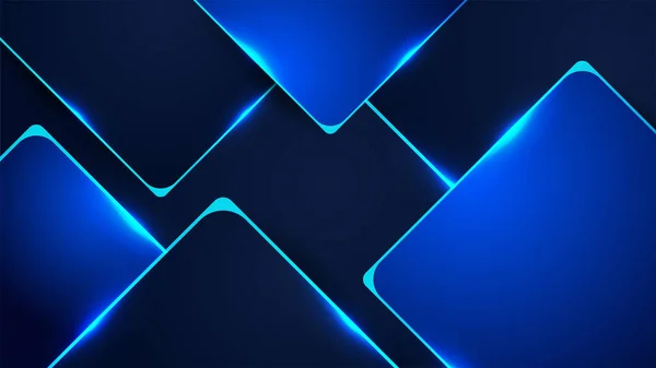 Technologie Bleu Coloré Abstrait Design Contexte — Image vectorielle