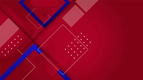 Çember Geometrik Kırmızı Soyut Tasarım Arkaplanı — Stok Vektör