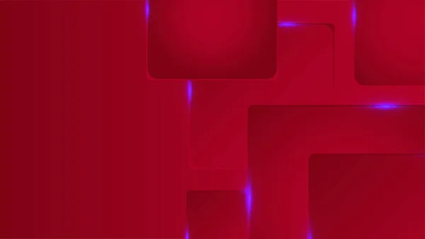 Σύγχρονη Τεχνολογία Κόκκινο Πολύχρωμο Αφηρημένο Σχεδιασμό Φόντο — Διανυσματικό Αρχείο