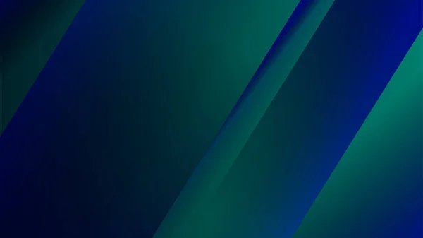 Minimalismo Degradado Azul Verde Geométrico Azul Colorido Abstracto Diseño Fondo — Vector de stock