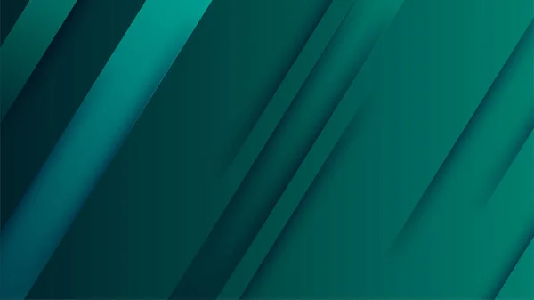 Minimalismus Gradient Grün Geometrisch Blau Bunt Abstrakt Design Hintergrund — Stockvektor