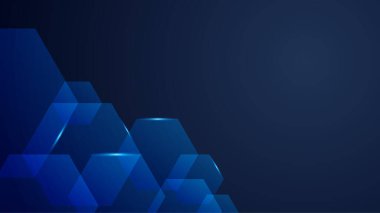 Teknoloji Mavi Renkli Soyut Tasarım Arkaplanı