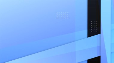 Memphis Geometrik Mavi Renkli Soyut Tasarım Arkaplanı