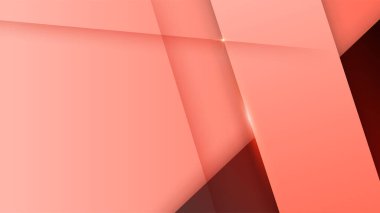 Minimalizm gradyan kırmızı şeftali rengi Geometrik Mavi Soyut Tasarım Arkaplanı