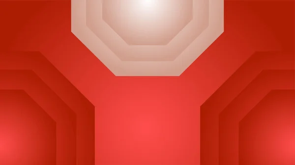 Modern Lutning Röd Geometrisk Färgglada Abstrakt Design Bakgrund — Stock vektor