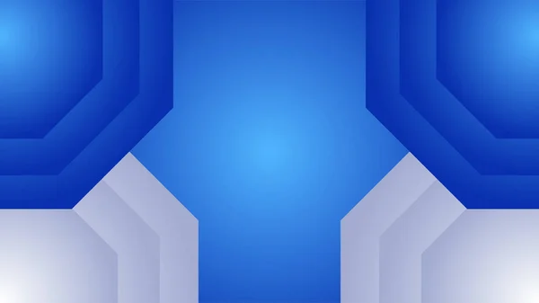 Moderne Gradienten Geometrisch Blau Bunt Abstrakt Design Hintergrund — Stockvektor