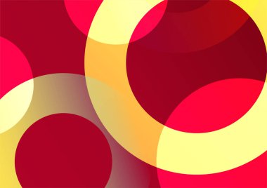 Gradyan zarif kırmızı renkli soyut kapak tasarımı şablonu