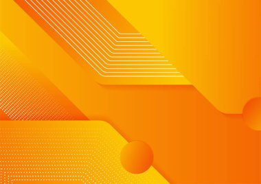 Gradyan yıllık turuncu renkli kapak tasarımı şablonu