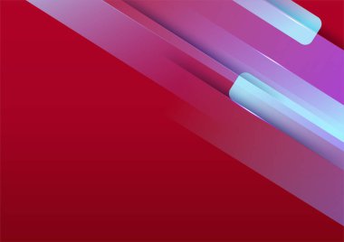 Minimalis gradyan kırmızı renkli soyut kapak tasarımı şablonu