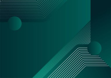 Gradyan yıllık yeşil renkli soyut kapak tasarımı şablonu