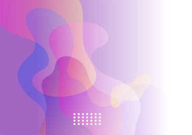 Canlı gradyan pembe renkli soyut kapak tasarımı şablonu