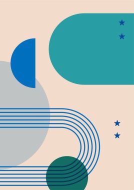 Soyut manzara çizimleri. Dağlar, güneş, ay, gün batımı, çöl, tepeler minimalist tasarım. Modern orta çağ sanatı, boho ev dekorasyonu, duvar sanatı.