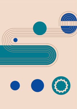 Soyut manzara çizimleri. Dağlar, güneş, ay, gün batımı, çöl, tepeler minimalist tasarım. Modern orta çağ sanatı, boho ev dekorasyonu, duvar sanatı.