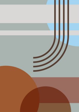 Modern minimalist soyut estetik çizimler. Bohem tarzı duvar dekoru. Çağdaş sanatsal posterler.