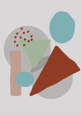 Modern minimalist soyut estetik çizimler. Bohem tarzı duvar dekoru. Çağdaş sanatsal posterler.