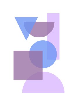 Benzersiz şekil mor renkli Düz Boho Geometrik Renk Tasarımı Posteri