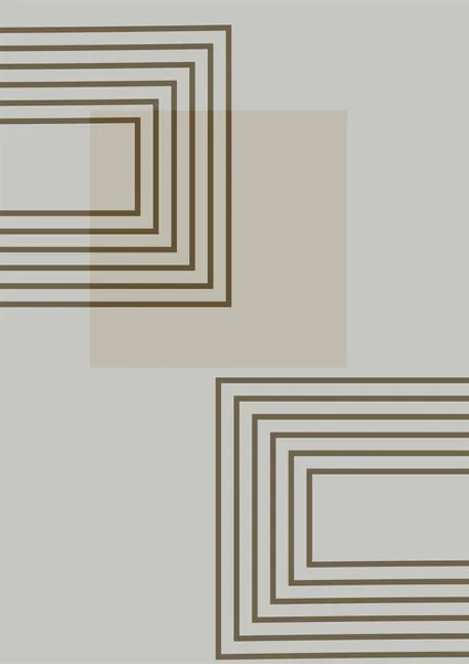 Сучасні Мінімалістські Абстрактні Ілюстрації Богемський Стиль Декору Стін Сучасний Художній — стоковий вектор
