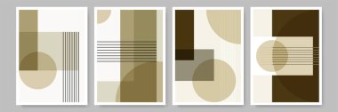 Soyut Düz Boho Geometrik Renk Tasarımı Posteri