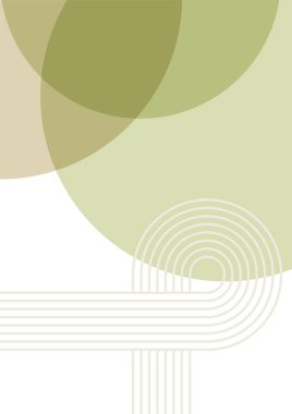 Çember Soyut Boho Geometrik Renk Tasarımı Posteri